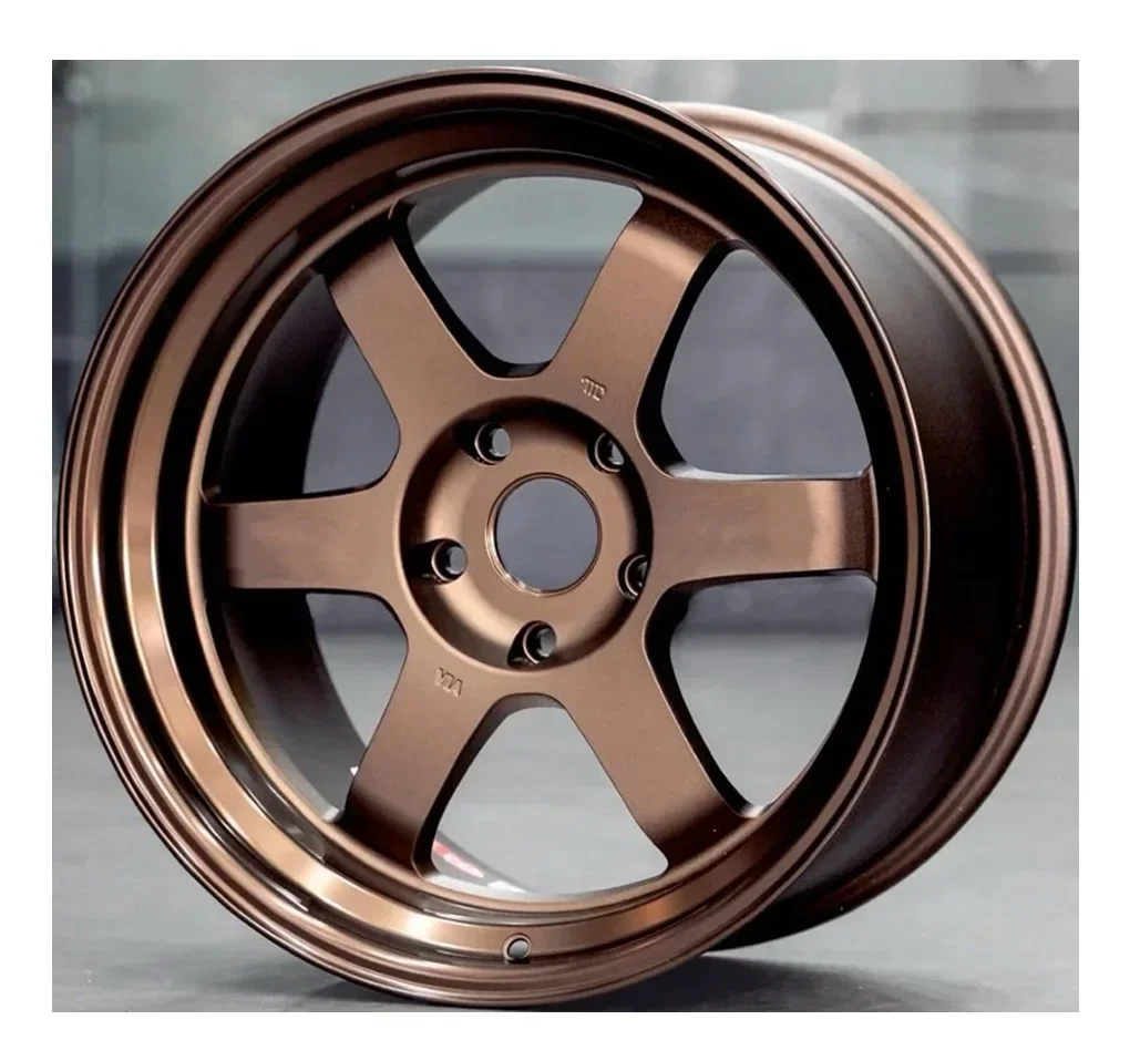 Llanta deportiva forjada de bronce de 15 16 17 18 19 20 pulgadas TE37 ruedas de coche de carreras forjadas monobloque para GTR BMW E46 E90 E92 M3 F80 F82 M4