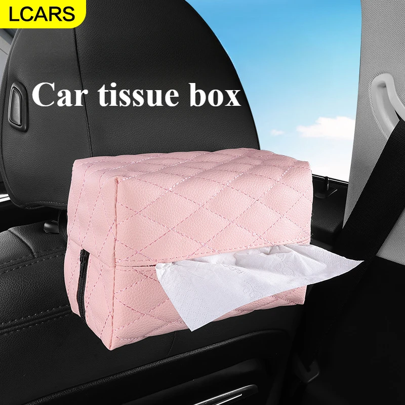 

Lcars-Car Tissue Box, Car Interior Products, Can Be Installed on Sunshade, Armrest Box, Etc.Women's Car Products