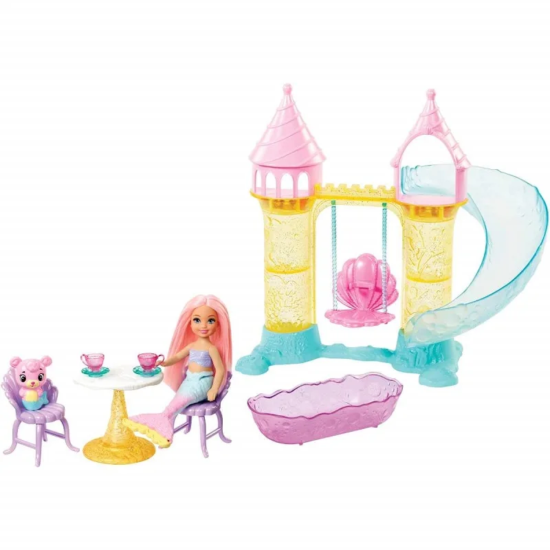 Casa de muñecas para niñas, juguete Original de Barbie, sirena