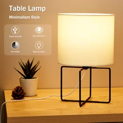 Japanese Design Style Bedside LED Table Lamp Room Desk Lighting USB \With Cable Bedroom Aesthetic Desktop Decoration Night Light