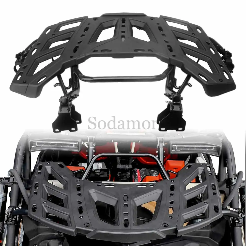 

UTV Pivoting Cargo Luggage Rack Rear Spare Tire Carrier for Can-Am Maverick X3 Max DS RS 2017+ Replace for #715003439 715002881