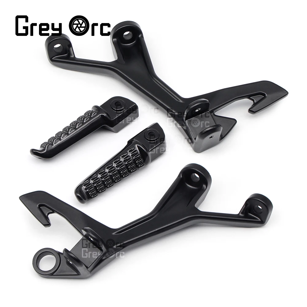 

Rear Passenger Foot Pegs Highway Footrest Mount Brackets Motorcycle accessories For Kawasaki Ninja 500 2024 Z400 2018-2024 2021