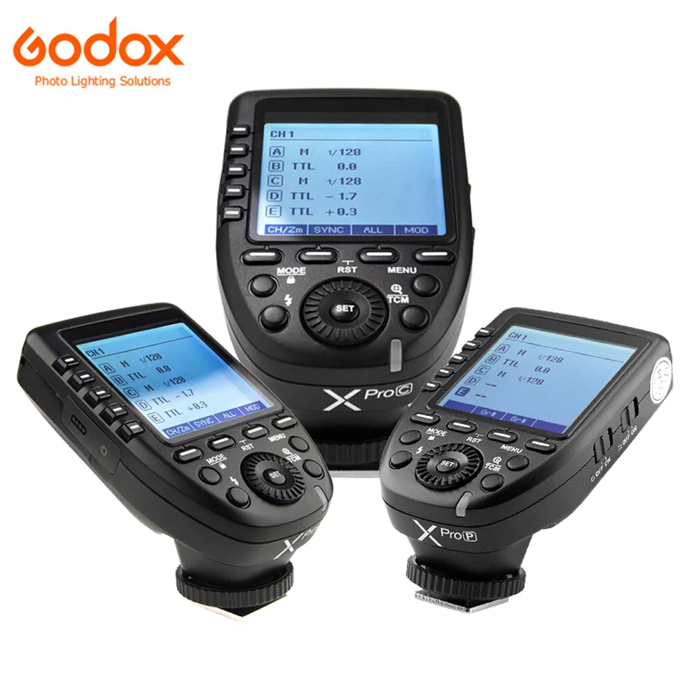 Godox XPro-C XPro-N XPro-S XPro-O XPro-F XPro-P TTL Transmitter 2.4G HSS Flash Trigger do Canon Nikon Sony Olympus Fuji Pentax