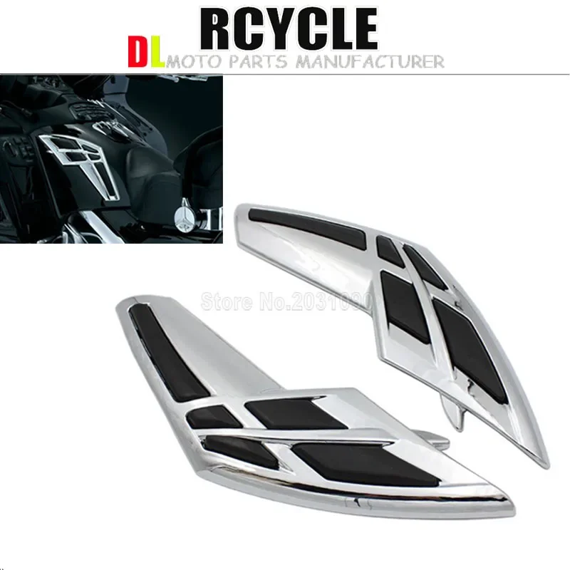 

Motorcycle ABS Goldwing Chrome Fairing Tank Trim For Honda GL1800 2001-2011