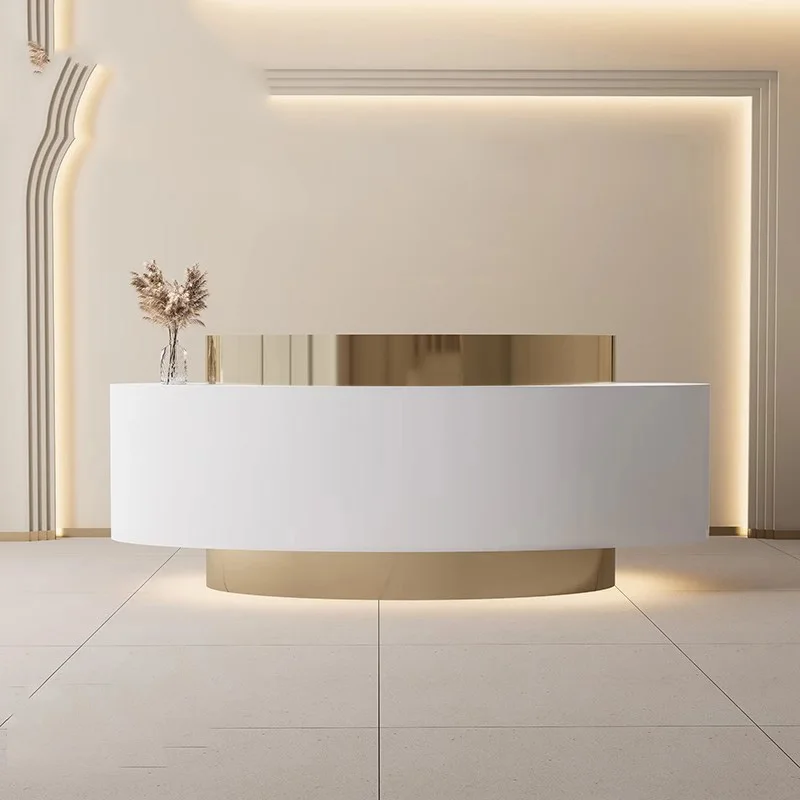 Company Simple Reception Desks Organizers Hotel Welcome Reception Desks Executive Restaurant Mostrador Commercial Furniture