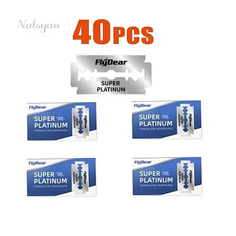 Razor Blade 100Pcs Stainless Steel Double-Sided Barber Shop Hairdressing Shaving Tool Old-Fashioned