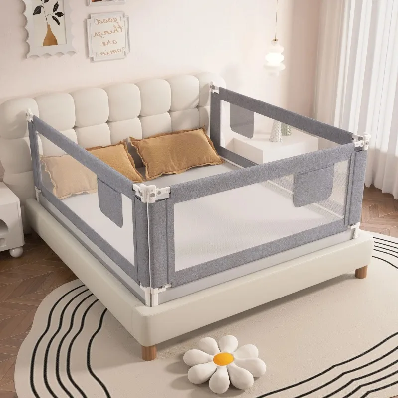 1 Side Bed Safety Rail Baby Safety Guardrail Baby Anti Fall Bed Barrier Bed Safety Fence No-drill Suitable for Multiple Beds