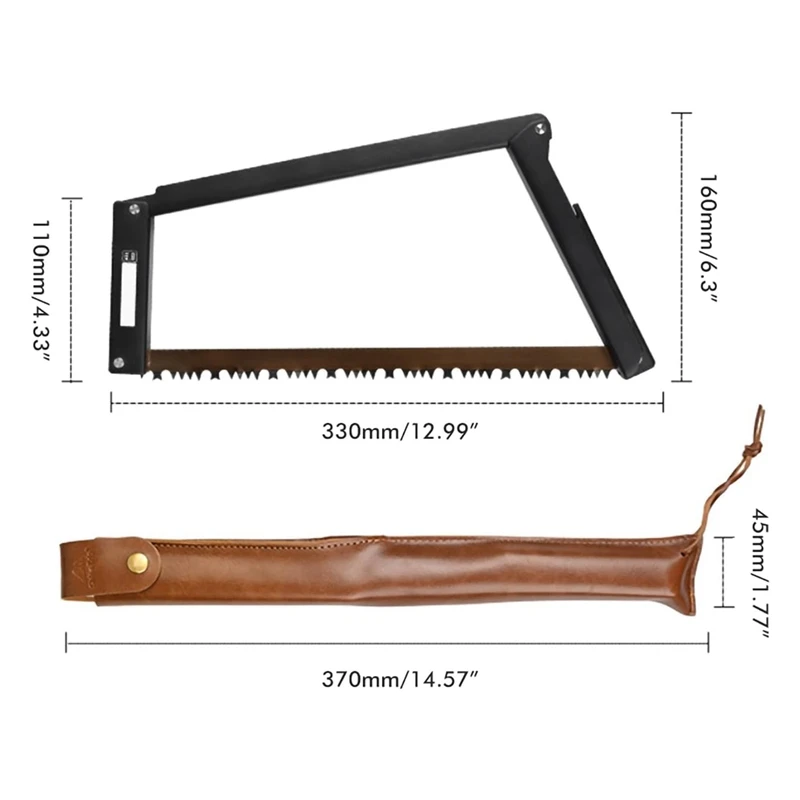 13 Inch Folding Bow Saw Folding Hand Saw,Multifunctional Rectangular Hand Saws For Wood, Bone, Tree Pruning