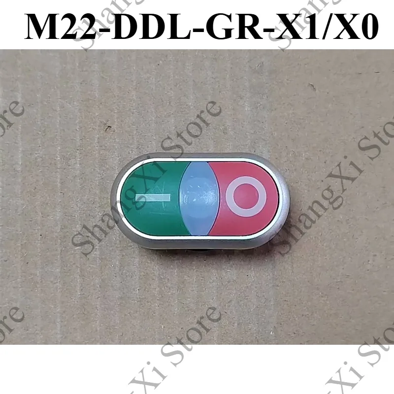 1PC Brand New M22-DDL-GR-X1/X0 Double Key Push Button Head Fast Delivery