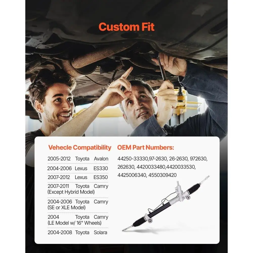 Cremagliera e pignone del servosterzo idraulico per Toyota solara 2004-2008