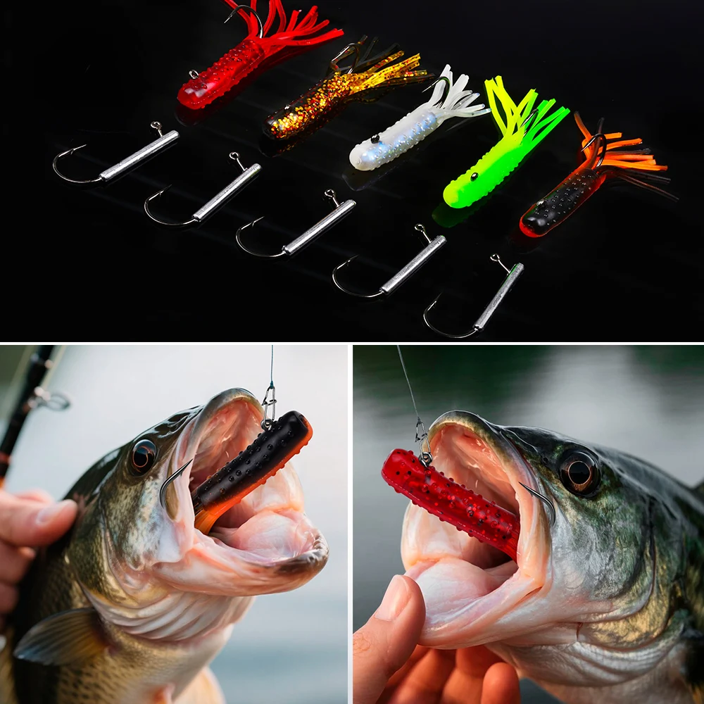 Proberos Señuelos de vinilo con anzuelo – Colores surtidos - imagen 5