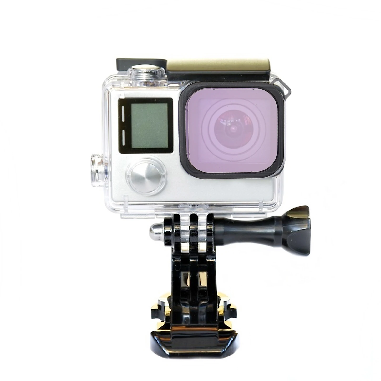 

3pcs Underwater Lens Filter Red Pink Purple Waterproof Plastic Housing Scuba Diving Snorkeling 5-25M Freshwater Color Correction