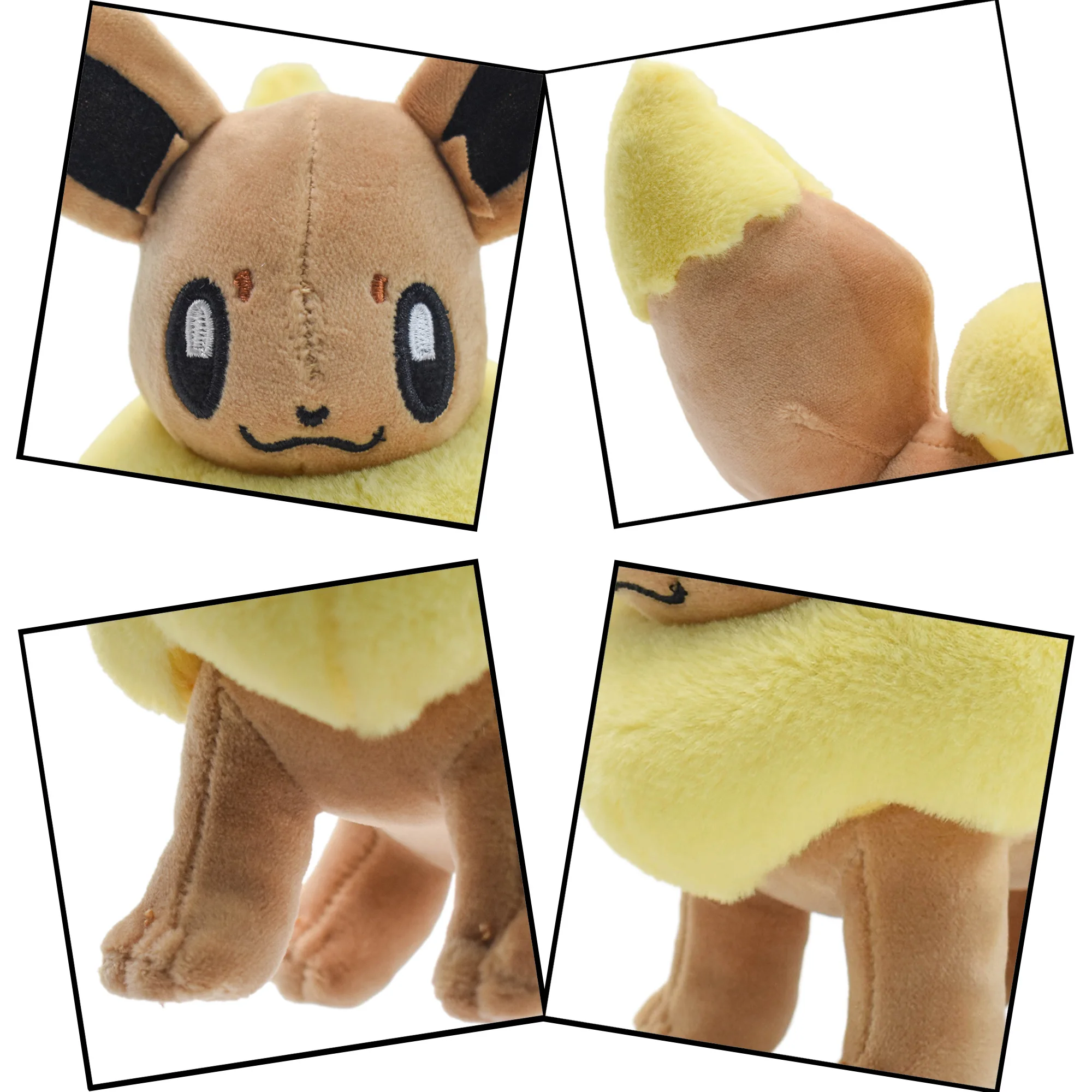 Soft Pokemon Plush Toys Shiny Espeon Mewtwo Flareon Eevee Stuffed Doll Kids Fans Gift