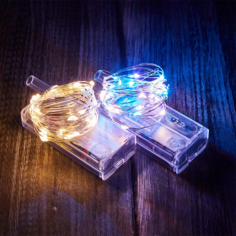 Impermeável LED String Lights para Decoração de Casa, Alimentado por Bateria, Festa de Casamento, Presentes de Natal, 30 LEDs, 3m