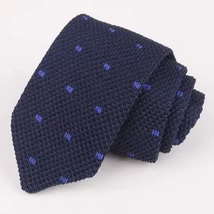 Spot supply of knitted neckties for men's formal wear, business retro sweater neckties, knitted flat headed solid colored neckti