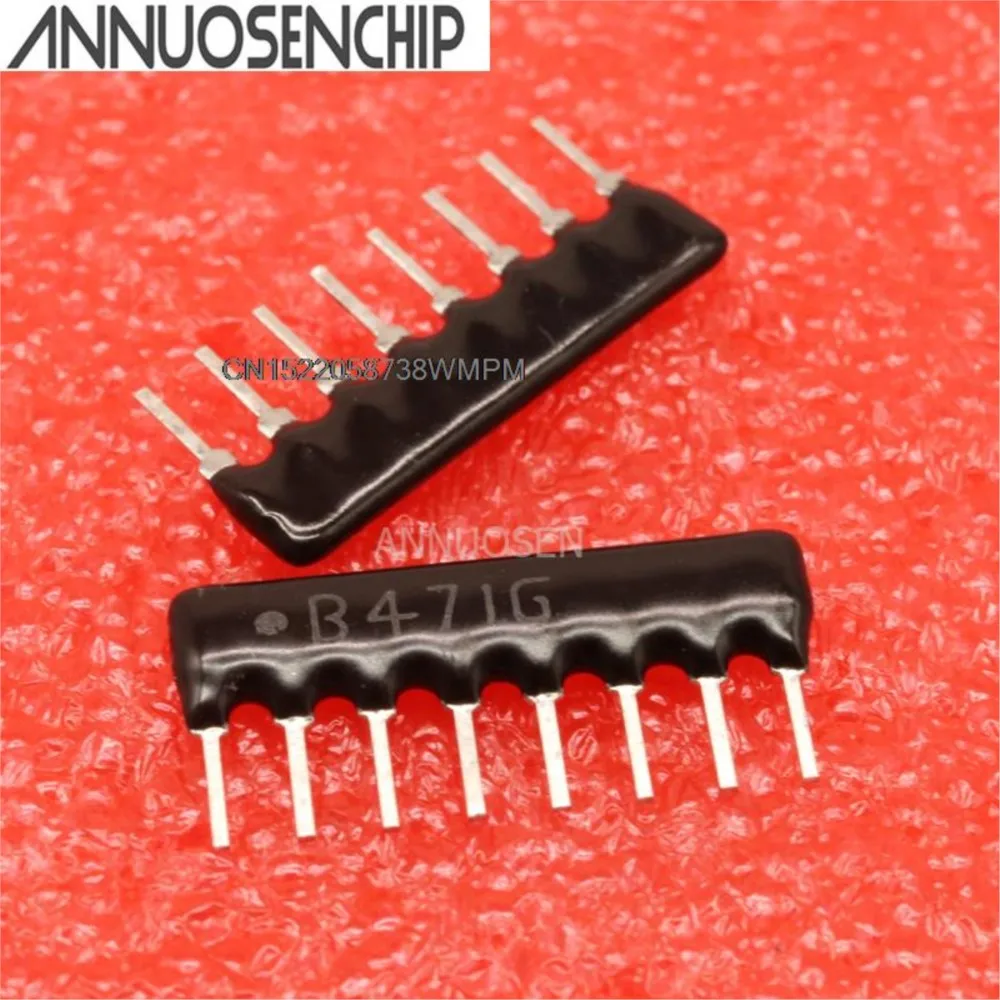 200PCS New and Original 1/8W 100R-47K 8Pin A type B type DIP 8P 10K RESISTOR NETWORK  8A103J A08-103 B08-103 x 200pcs 8A103G
