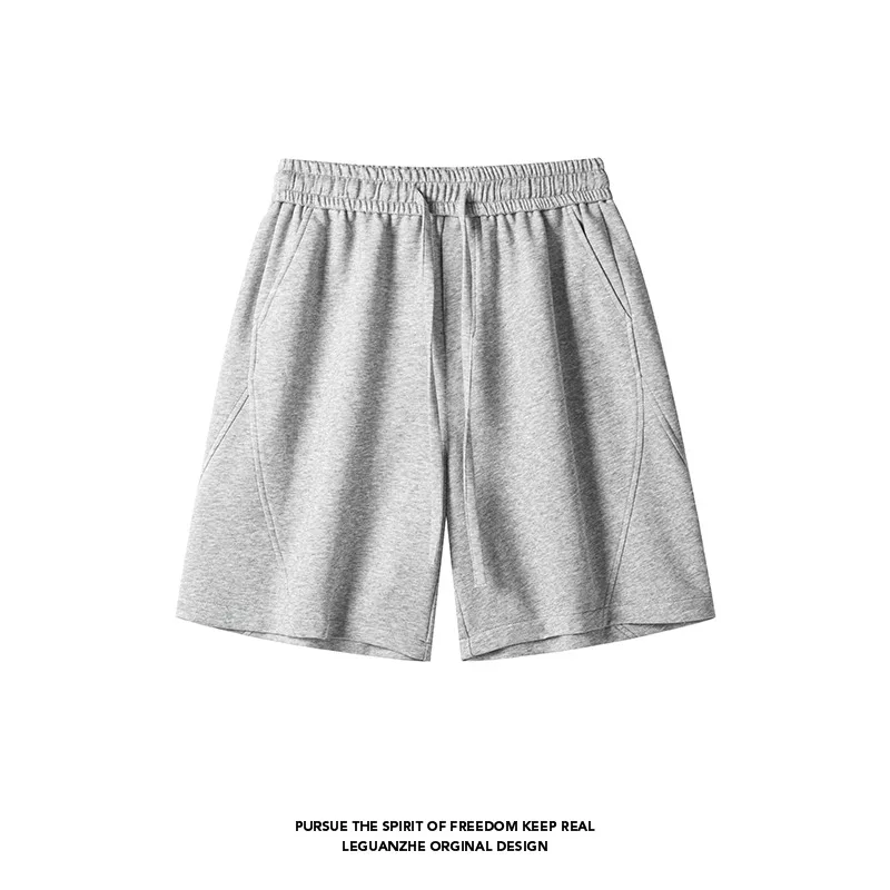 Mens Shorts Y2k Shorts Vintage Washed Cotton Elastic Drawstring Waist Loose Fit Casual Street Style Fashion