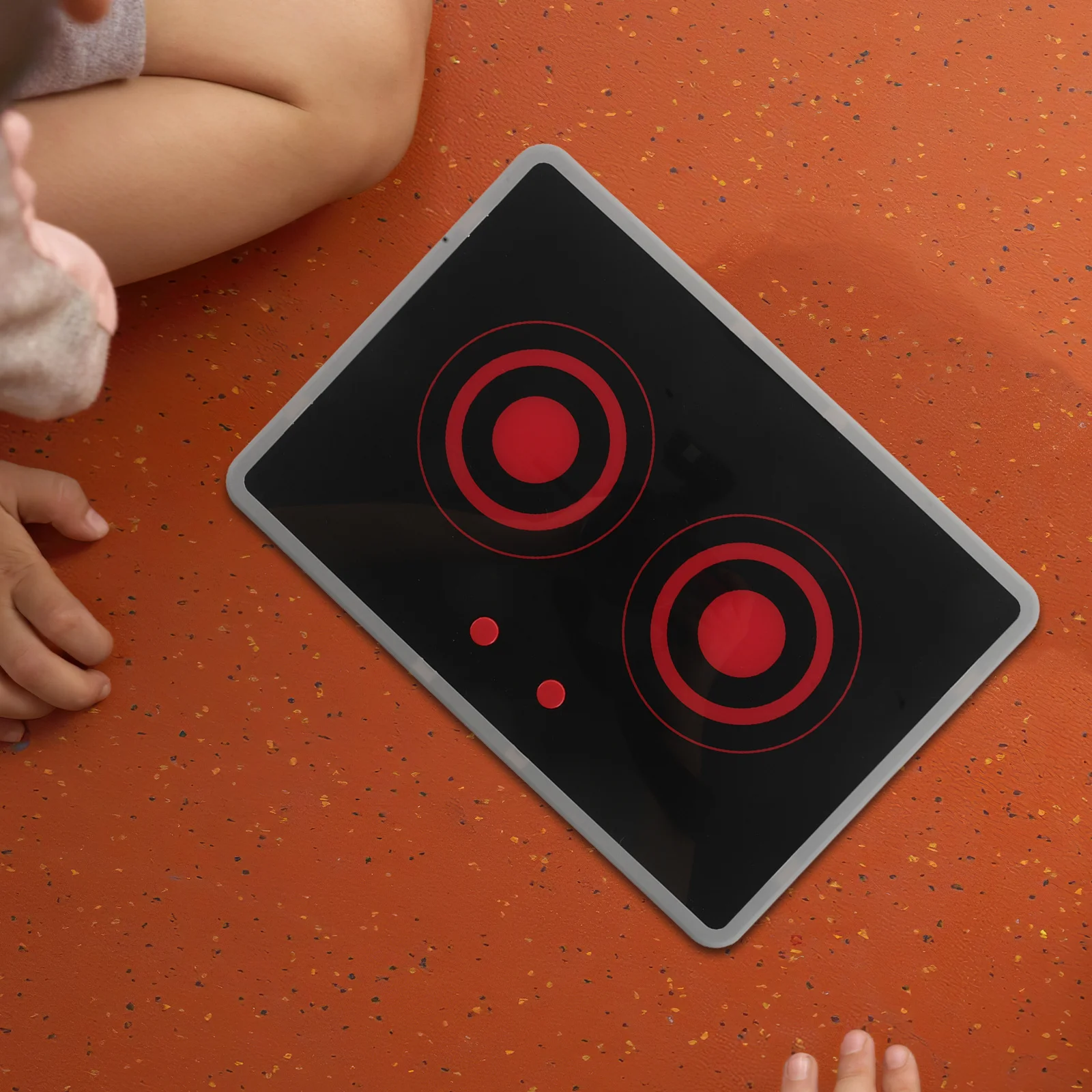 

Realistic Induction Stove Play Kitchen Appliance Sound Light Features Pretend Cooking Game for Children Safety Awareness