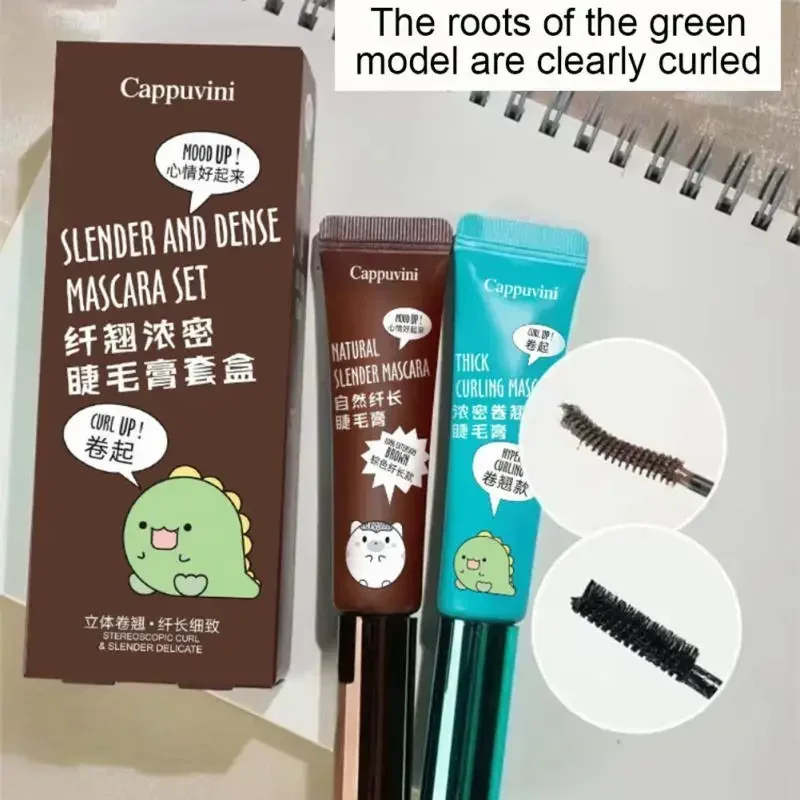 4D Siyah Kahverengi Kalın Uzatma Göz Kirpik Gözler Makyaj Aracı Maquillage Femme Ipek Elyaf Su Geçirmez Maskara Kirpik Uzatma