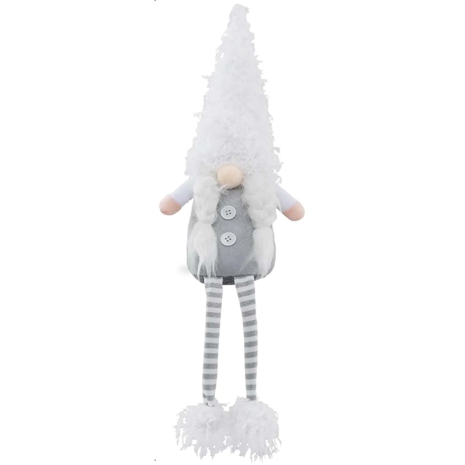 Nordic Ornament Decorative Christmas Doll for Home Decor Faceless Long Legged Old Man Figure PVC Festive Statue Durable Art