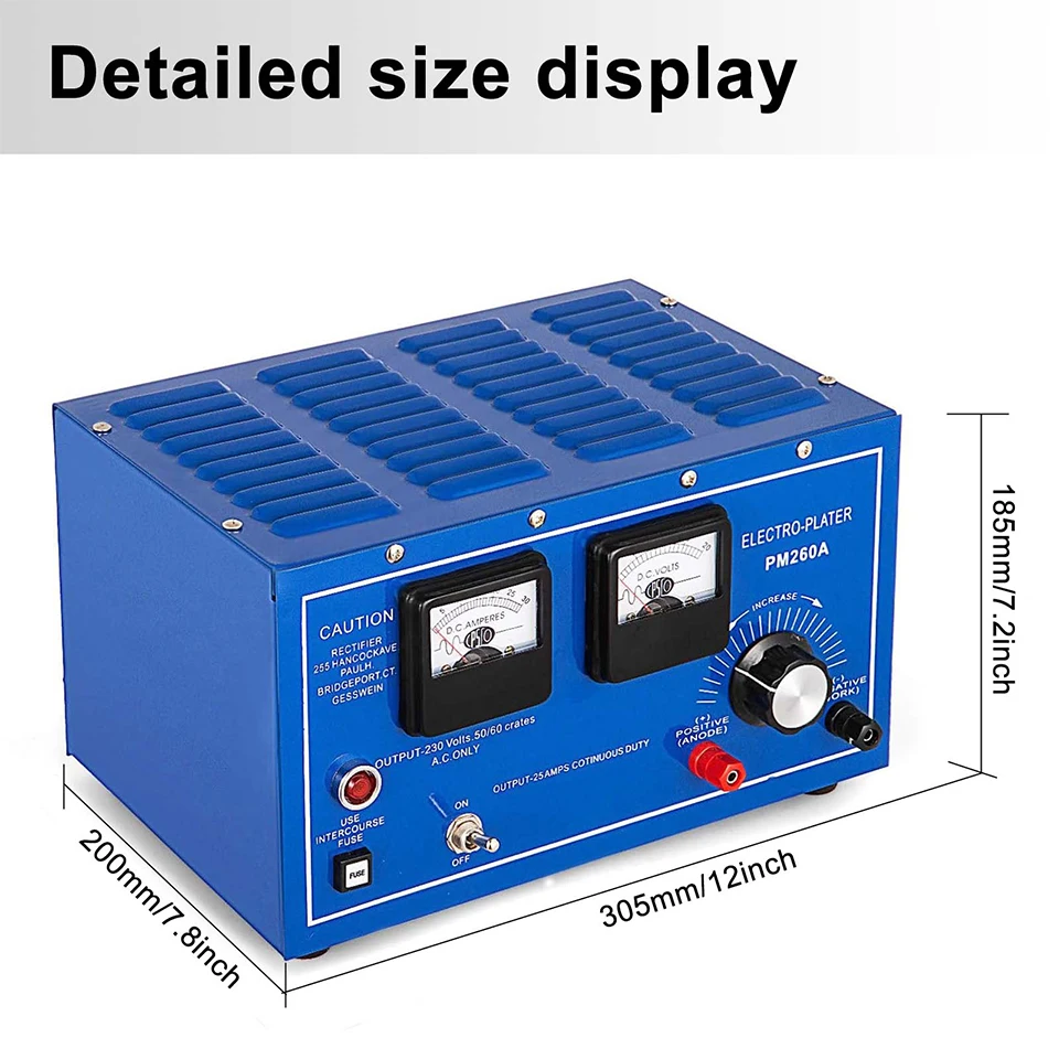 30A Jewelry Plating Rectifier Machine – Electroplating Tool for Platinum, Gold, Silver, Rhodium Jewelry Finishing