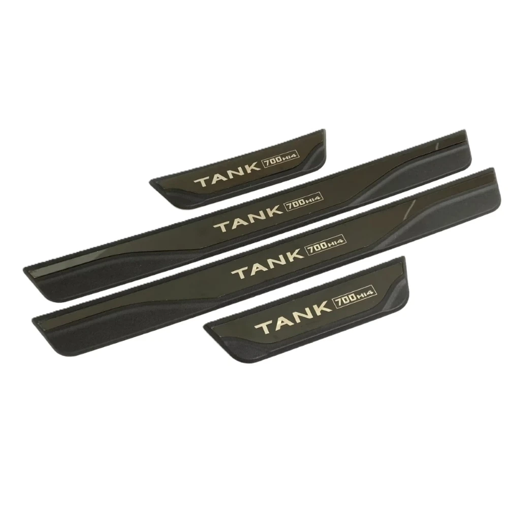 Car Door Sill Protector For GWM TANK 700 Hi4-T 3.0 V6 2024 2025 2026 2027 Decoration Cover Sticker Interior Auto Part Accessory