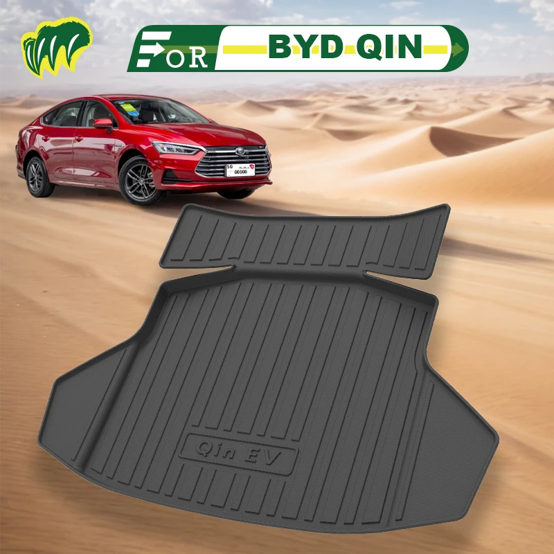 

For BYD QIN PRO Plus DMI DM EV 2018-2023 Custom Fit Car Trunk Mat All Season Black Cargo Mat Shaped Laser Measured Trunk Liners