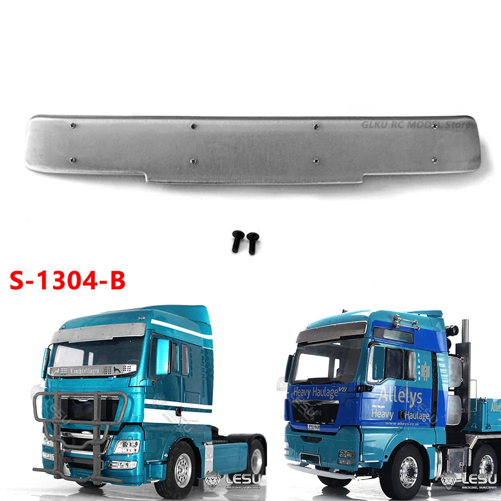 LESU 1/14 Scale RC Simulation Truck Model Toy Visor S-1304-B Metal Upgrade Decorative Part for Tamiya TGX Traction Truck