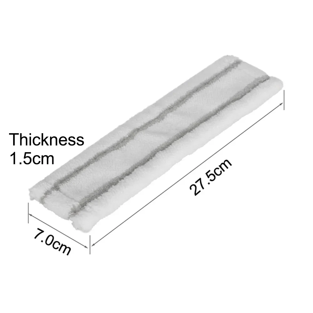 Nowo wytrzymała końcówki do mopa z mikrofibry 7cm * 27.5cm do Karcher WV1 WV50 WV75 maszyna do mycia okien do domu 7cm * 27.5cm