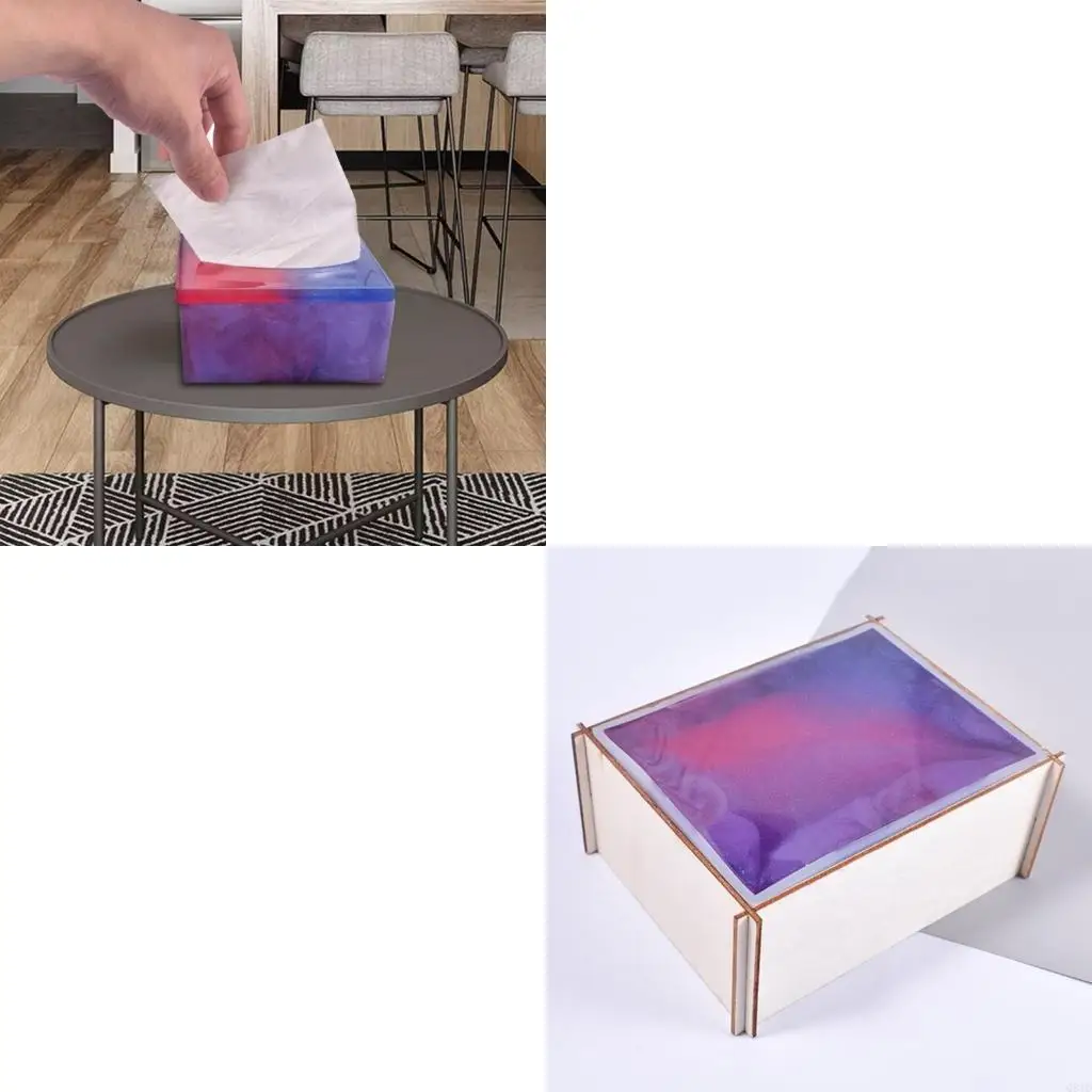 

Коробка для салфеток, кристаллическая форма для эпоксидной смолы, держатель для салфеток для хранения ювелирных изделий, форма