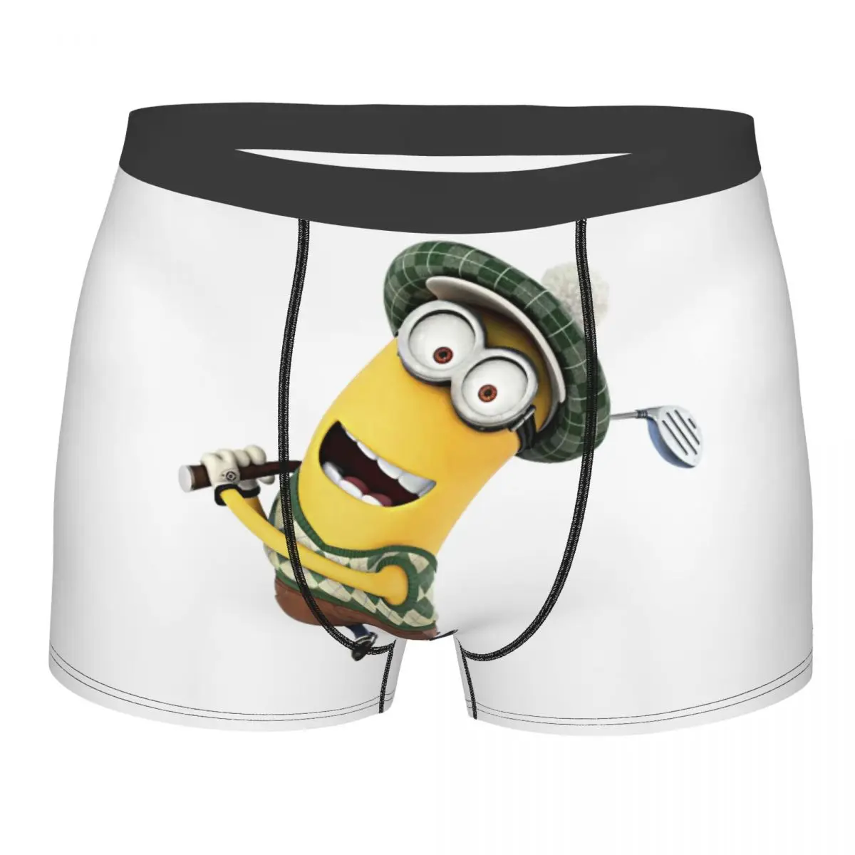 

Male Fashion Animated Comedy Movies Minions Underwear Boxer Briefs Men Soft Shorts Underpants