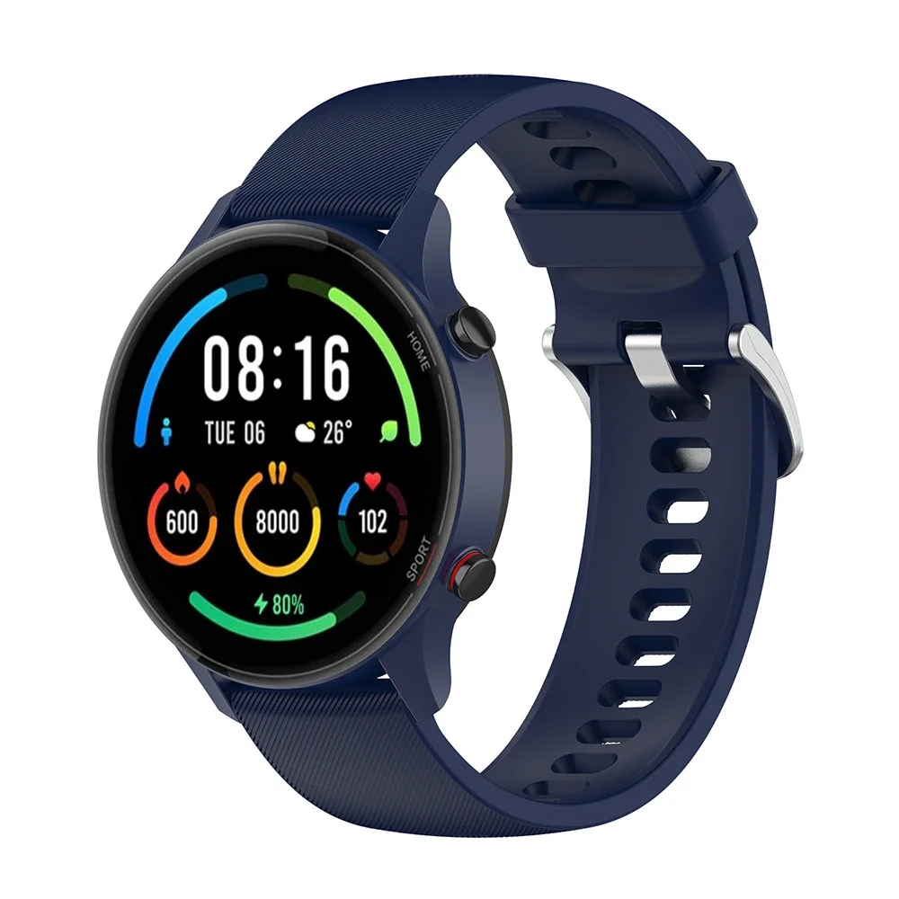 สายซิลิโคนสำหรับนาฬิกาอัจฉริยะ KW66 yamay SW022/imilab สำหรับ Xiaomi Watch Color Sport Color 2