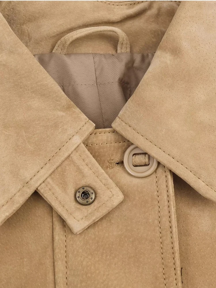 فضفاضة تناسب فو الجلود Jaet المرأة خريف 2025 وصول جديد كسول Sle معطف مع كيتس المخملية الملمس السيدات ملابس خارجية