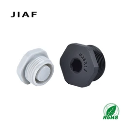 10pcs Plastic Thread Plug M16*1.5 Waterproof Nylon Hexagon Hole Sealing Plugs M20*1.5 M25*1.5 Dust-proof Cover Hole Caps