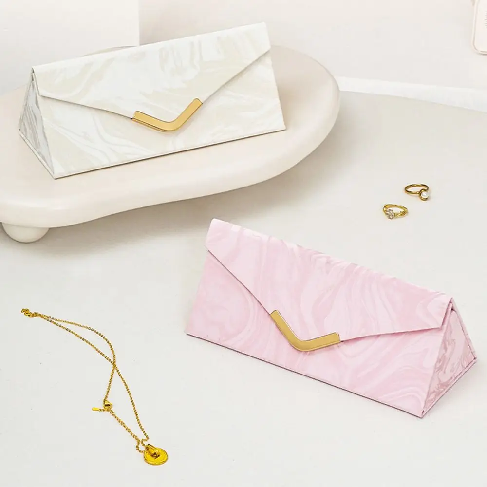PU Leather Folding Jewelry Storage Box Multi Divider Design Collapsible Folding Jewelry Organizer Compact Lightweight