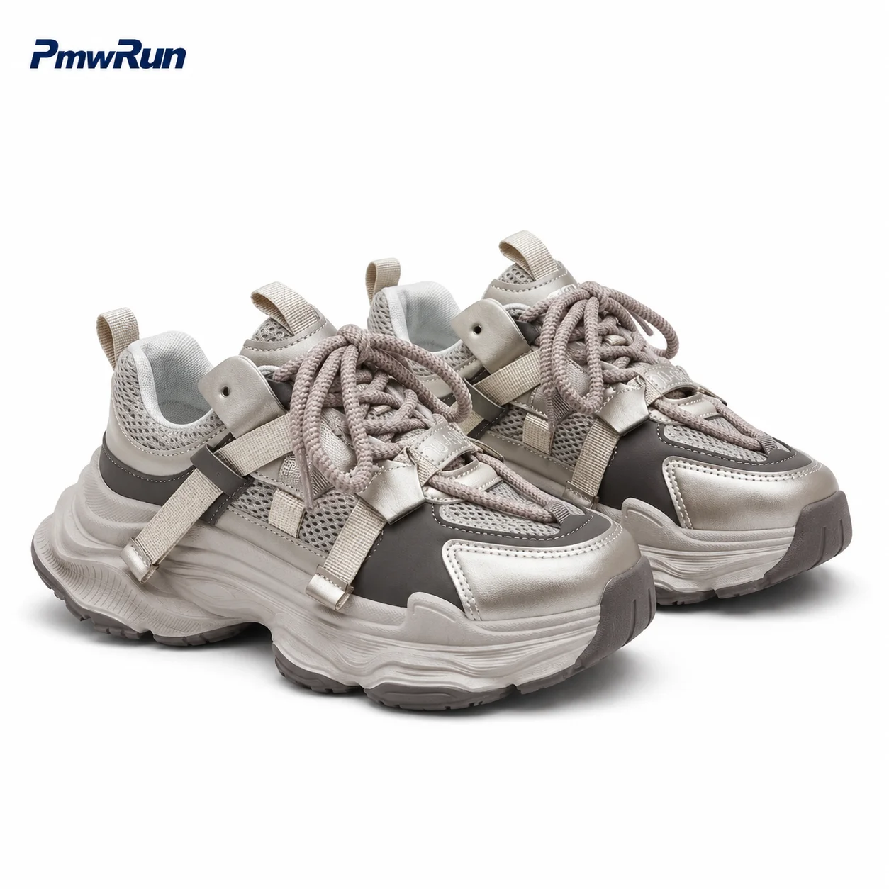 PU Leather Sport Shoes For Women PU Leather Waterproof Female Running Footwear Trend Fashion Anti-slippery Women's Sneakers