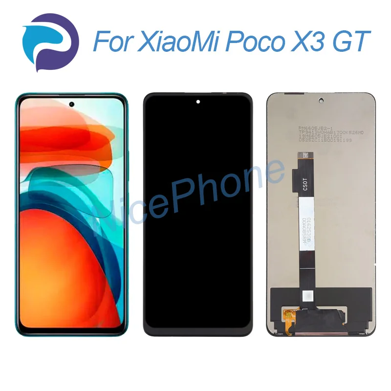 

For XiaoMi Poco X3 GT LCD Display Touch Screen Digitizer Assembly Replacement 6.67" 21061110AG Poco X3 GT Screen Display LCD