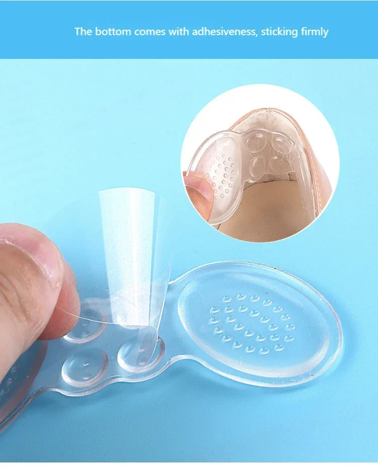 Silikon-Gel-Fersenschutz, Damen-Einlegesohlen für Schuhe, hohe Absätze, Fersenpflaster, größenverstellbar, selbstklebende Fersenkissen, zur Linderung von Fußbeschwerden, Fußpflege-Einlage. – Detail 6