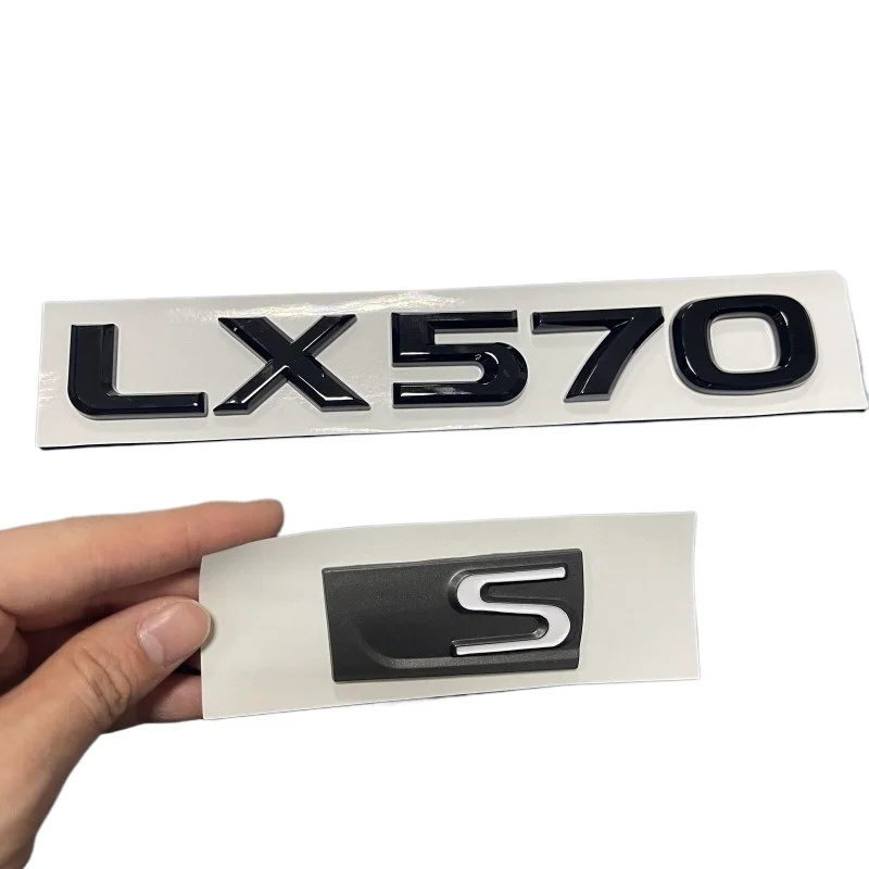 

1x Black For F-Sport R-sport LX570 + S Emblem Rear Trunk Badge Sticker Nameplate