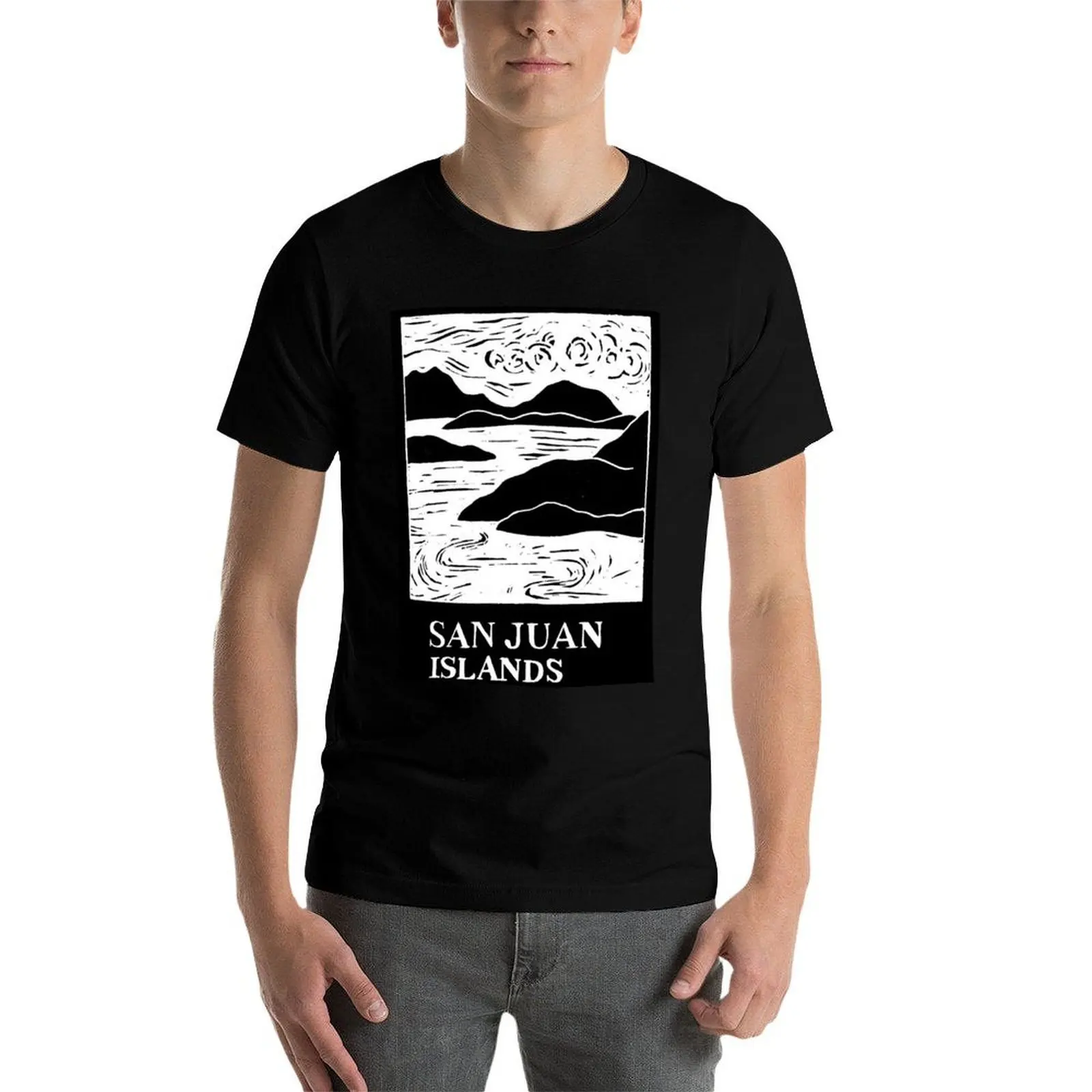 

San Juan Islands Washington USA T-Shirt t shirts for man cotton soft printed t shirts for man T-Shirt