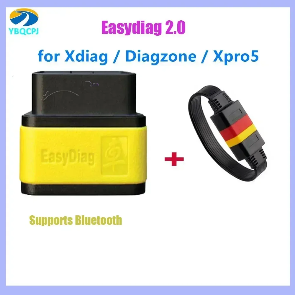 

Easydiag 2.0 OBD2 Bluetooth Adapter Support for Xdiag / Diagzone / Automobile Scanner With 16PIN OBDII Extension Cable