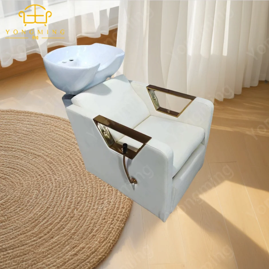 Factory Production Foreign Trade Hair Salon Shampoo Bed Barbershop Hair Salon Special Sitting Half Lying Hair Flushing Bed
