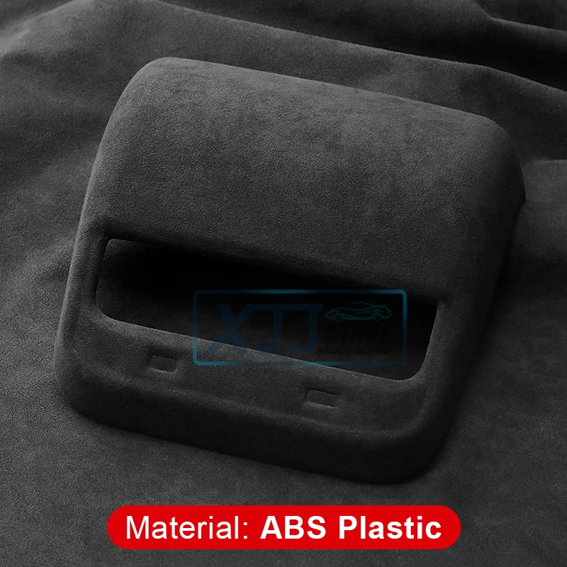 NEW Suede Car Rear Air Conditioning Vent Outlet Frame Cover Plate Trim For Tesla Model 3 Y 2021 2022 2023 Interior Accessories