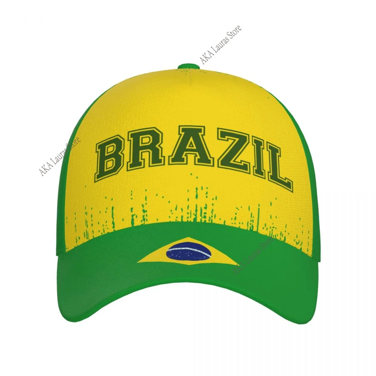 Brazil Unisex Simple Baseball Caps Outdoor Adjustable Casual Hat Sunscreen Hat