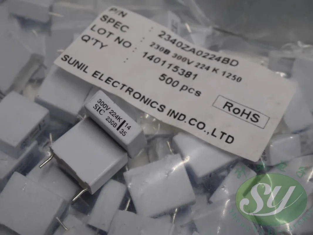 

20PCS SIC 0.22uf/300V 220nf u22 224 New film capacitance 10MM