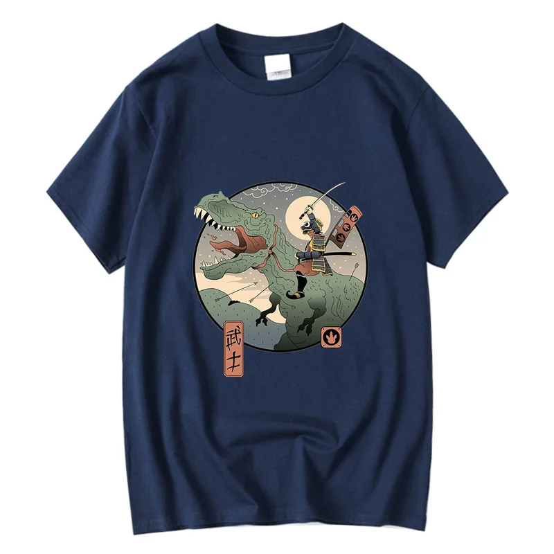 High Quality 100% Cotton Men's T-Shirt XIN  Anime Dinosaur Customizable Hand-Painted Design Clothing Customization