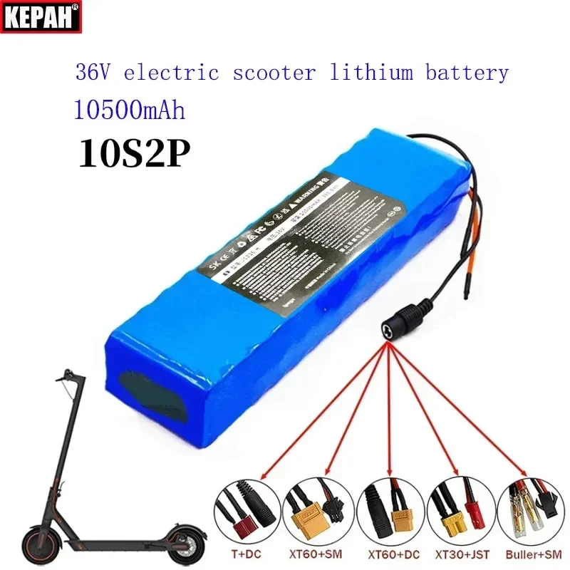 18650 36V/42v 10s2p 10500mAh Electric scooter 10C power lithium battery electric skateboard  bms Scooter balance car