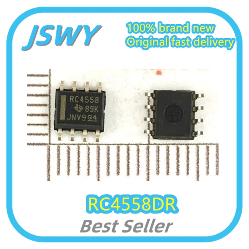 

(10/50pcs) RC4558DR RC4558 SOIC-8 Dual Operational Amplifier IC Chip Bulk Stock Shipped Fast Brand New and Original