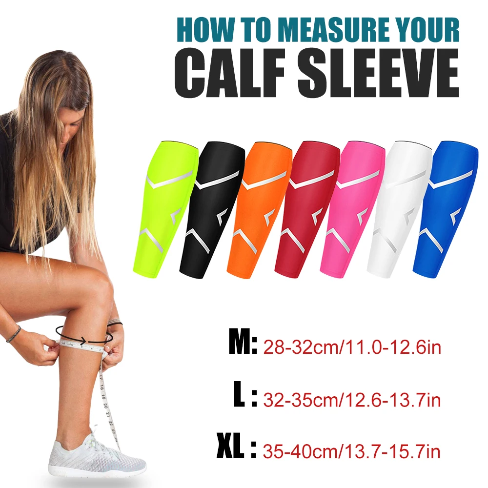 1PC Calf Compression Sleeves for Men & Women - Leg Compression Sleeve - Footless Compression Socks for Shin Splint Varicose Vein