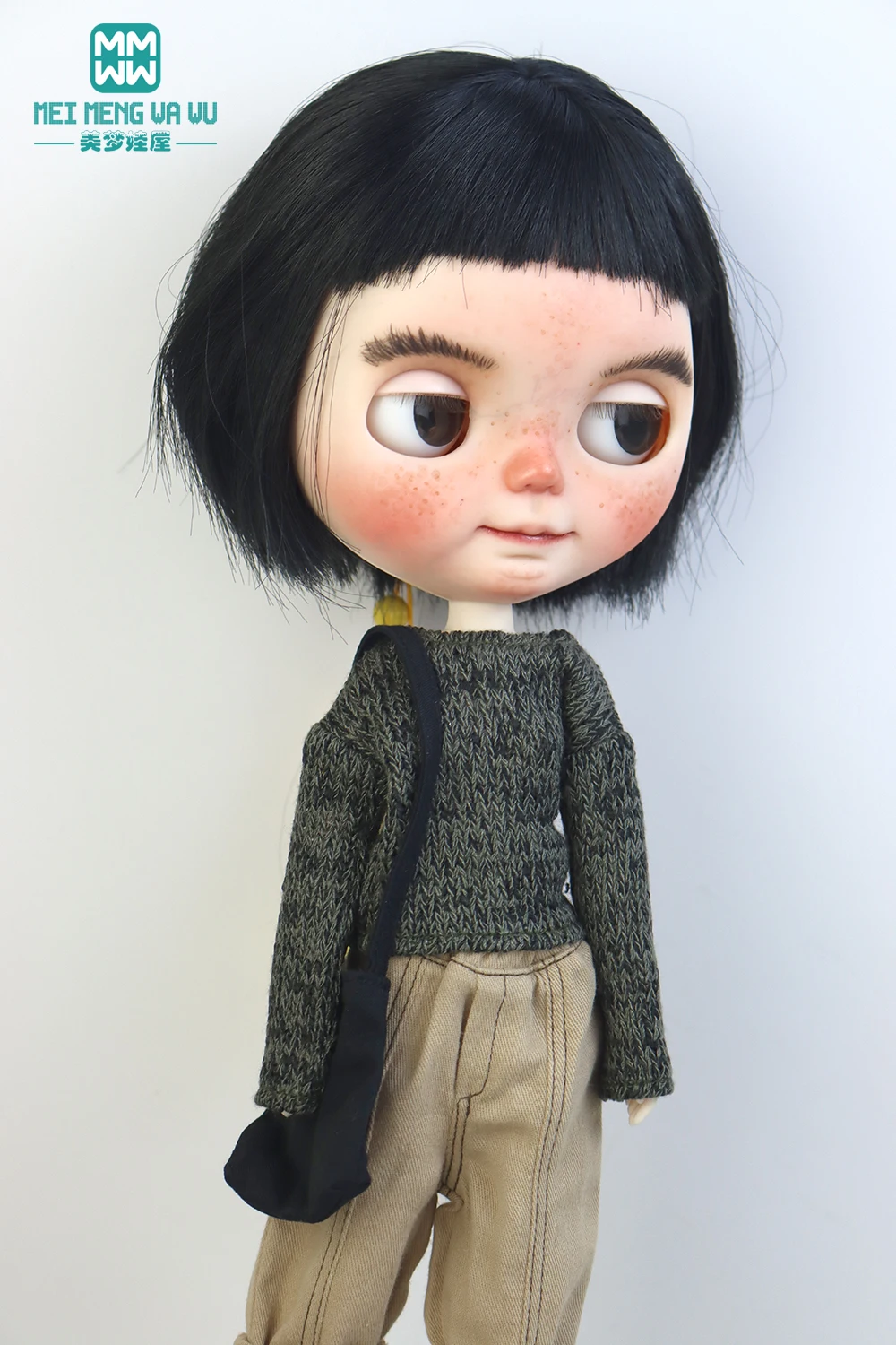 Blyth Doll Clothes Fashion Sweater Flared Pants for 28-30cm Azone OB22 OB24 Toys Gift